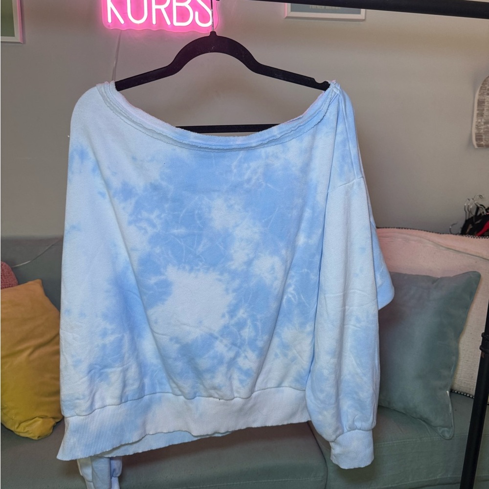 ❌FP Movement by Free People Blue Tie-Dye Sweater